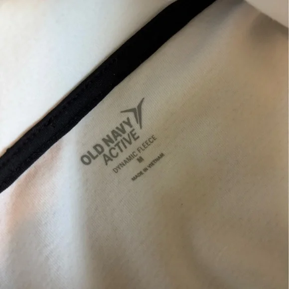 Old Navy Active Dynamic Fleece Sleeveless Hoodie Side Pockets Black Men’s Medium - Picture 5 of 6